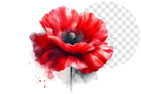 Download Poppify Watercolor Red Poppy Clipart - Premium Resources
